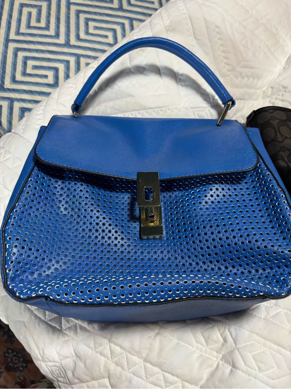 Kate Landry Blue Top-Handle Women's Handbag